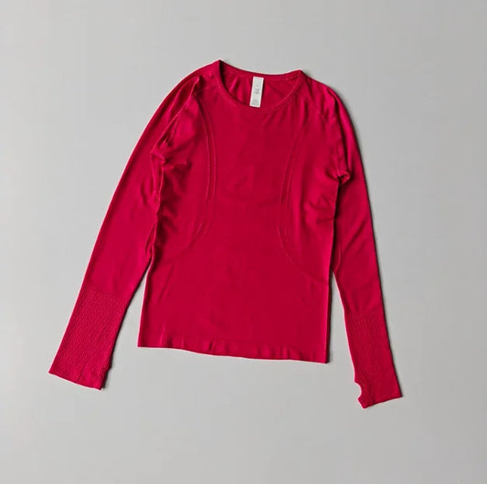 Seamless Yoga Top Women Long Sleeve Workout Shirt for Women Training Gym Clothes Stretchy Turtleneck Sportswear Activewear