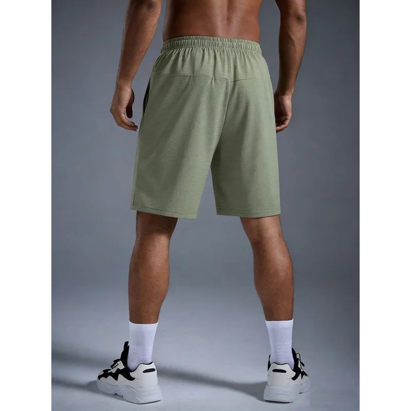Summer Men's Clothes Basketball Shorts Ice Silk Stretch Running Pants Y2k Clothing Male Sports Man Sneakers Gym Short Anime Sea