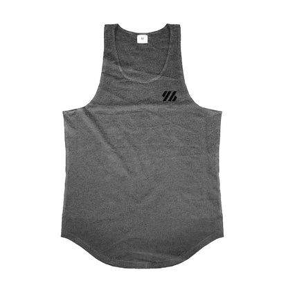 Gym Bodybuilding Casual Tank Tops Summer Cotton Breathbale Sleeveless Clothing Mens Fitness Muscle Shirts Running Sport Clothing
