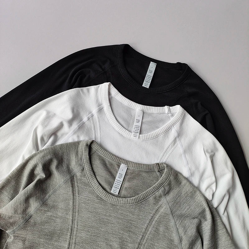 Seamless Yoga Top Women Long Sleeve Workout Shirt for Women Training Gym Clothes Stretchy Turtleneck Sportswear Activewear