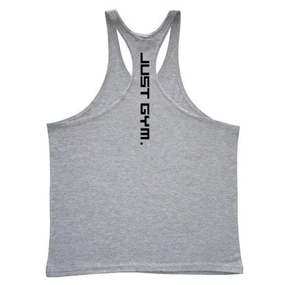Gym Sports Mens Bodybuilding Muscle T-shirts Fashion Casual Cotton Breathable Striped Weightlifting Summer Basketball Tank Top