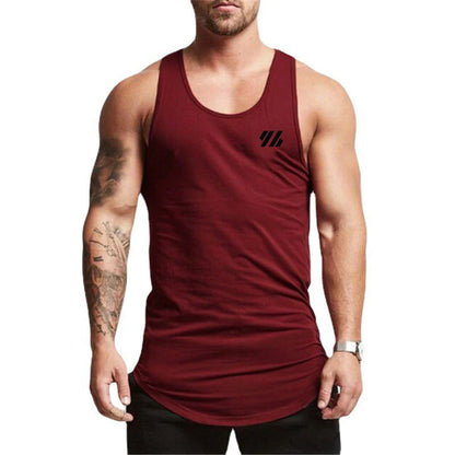 Gym Bodybuilding Casual Tank Tops Summer Cotton Breathbale Sleeveless Clothing Mens Fitness Muscle Shirts Running Sport Clothing