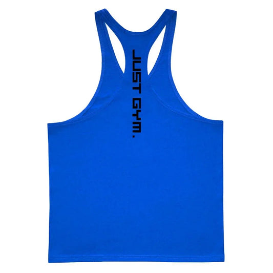Gym Sports Mens Bodybuilding Muscle T-shirts Fashion Casual Cotton Breathable Striped Weightlifting Summer Basketball Tank Top