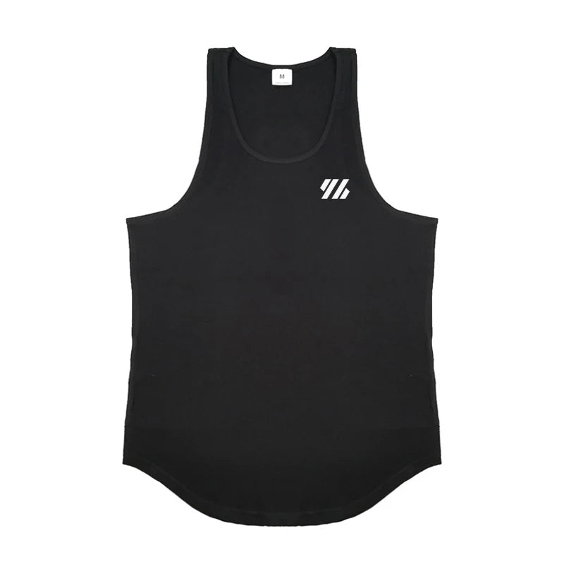 Gym Bodybuilding Casual Tank Tops Summer Cotton Breathbale Sleeveless Clothing Mens Fitness Muscle Shirts Running Sport Clothing