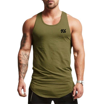 Gym Bodybuilding Casual Tank Tops Summer Cotton Breathbale Sleeveless Clothing Mens Fitness Muscle Shirts Running Sport Clothing