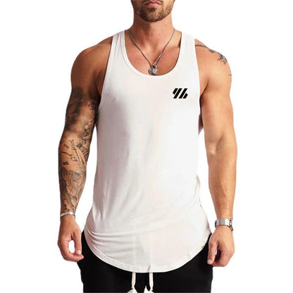 Gym Bodybuilding Casual Tank Tops Summer Cotton Breathbale Sleeveless Clothing Mens Fitness Muscle Shirts Running Sport Clothing