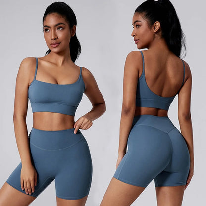 Cloud Hide Yellow Yoga Suit Gym for Woman Fitness Set Sports Tracksuit Bra Top Pants XL Workout Pilates Outfits Running Clothes