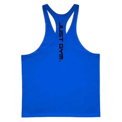 Gym Sports Mens Bodybuilding Muscle T-shirts Fashion Casual Cotton Breathable Striped Weightlifting Summer Basketball Tank Top