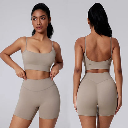Cloud Hide Yellow Yoga Suit Gym for Woman Fitness Set Sports Tracksuit Bra Top Pants XL Workout Pilates Outfits Running Clothes