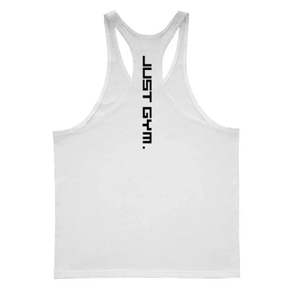 Gym Sports Mens Bodybuilding Muscle T-shirts Fashion Casual Cotton Breathable Striped Weightlifting Summer Basketball Tank Top