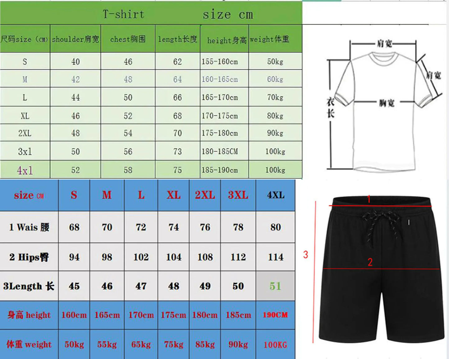 EVERLAST Men's T-shirt + Shorts 2pcs Set Leisure Breath Short Sleeve Sport Jogging Gym Brand Print Clothing