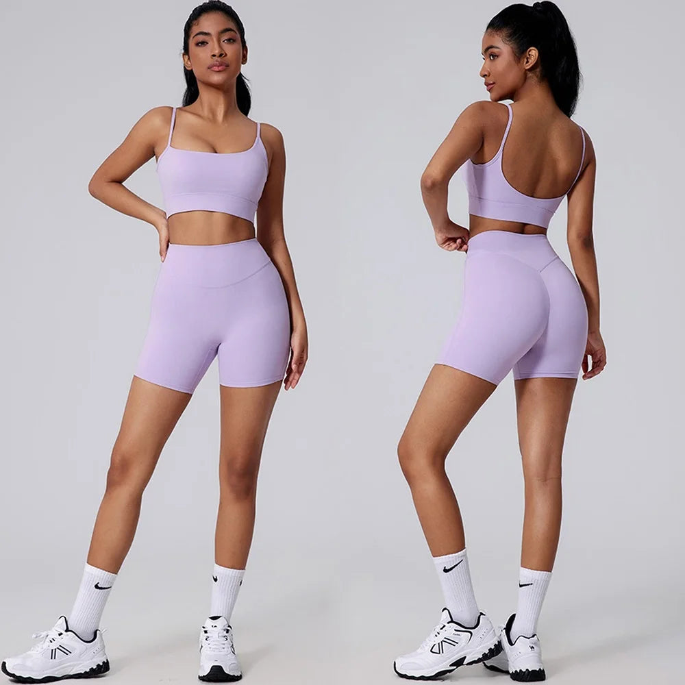 Cloud Hide Yellow Yoga Suit Gym for Woman Fitness Set Sports Tracksuit Bra Top Pants XL Workout Pilates Outfits Running Clothes